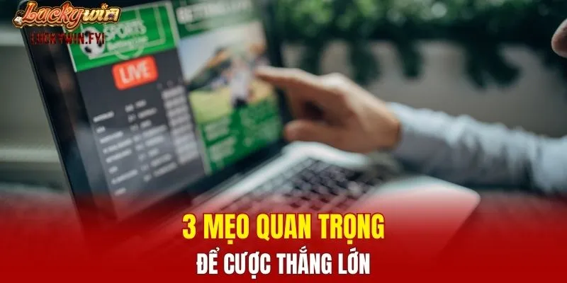 3 mẹo quan trọng để cược thắng lớn